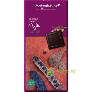 CIOCOLATA CU PUDRA DE CAROB BIO BENJAMISSIMO   60 GR FARA LAPTE FARA LACTOZA  FARA GLUTEN  FARA SOIA  VEGAN